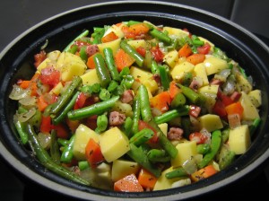 my magic cauldron – green bean stew to warm belly and heart